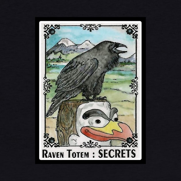 SECRETS Raven Totem Spirit Guide by ArtisticEnvironments